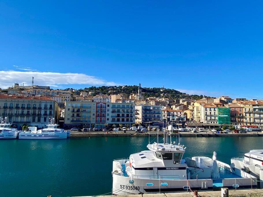 "Georgio" Grand Appartement Traversant Avec Vue Canal Et Parking Sète Eksteriør billede